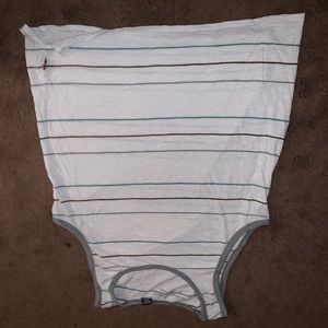 White tank top with stripes